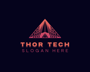 Generic Pyramid Tech logo design