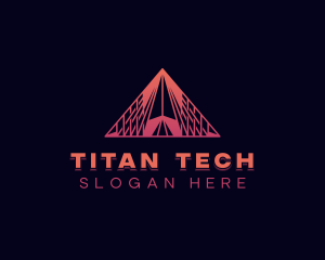 Generic Pyramid Tech logo design