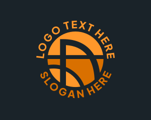 Basketball - Modern Tech Letter A logo design