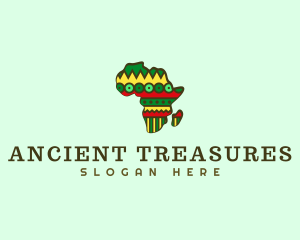 Africa Pattern Travel logo design