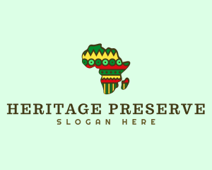 Africa Pattern Travel logo design