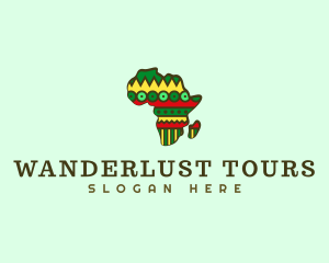 Africa Pattern Travel logo design