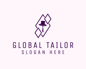 Diamond Tailoring Hat logo design