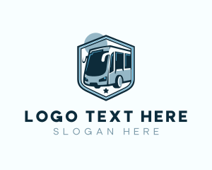 Travel - Bus Shield Transport logo design