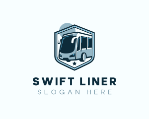 Bus Shield Transport logo design