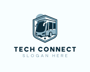 Liner - Bus Shield Transport logo design