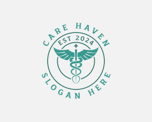 Nursing - Medical Caduceus Hospital logo design