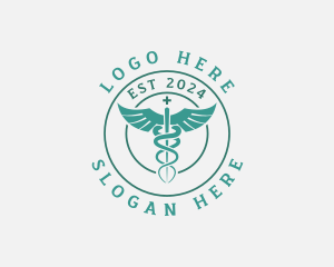 Medical Caduceus Hospital logo design