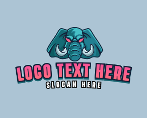 Mascot - Angry Elephant Tusk logo design