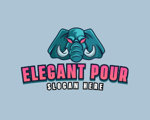 Angry Elephant Tusk logo design