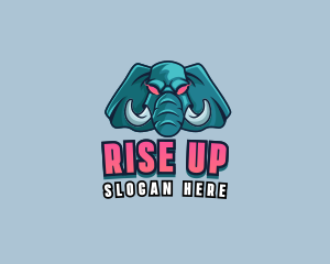 Angry Elephant Tusk logo design