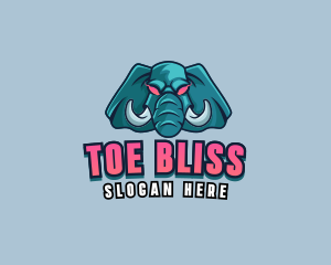 Angry Elephant Tusk logo design