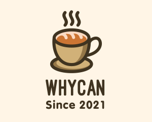 Caffeine - Coffee Cup Bread logo design