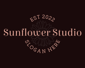 Sunflower - Whimsical Sunflower Wordmark logo design
