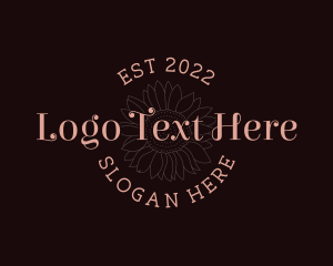 Artist - Whimsical Sunflower Wordmark logo design