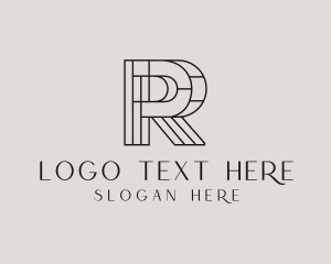 Industrial - Geometric Attorney Letter R logo design