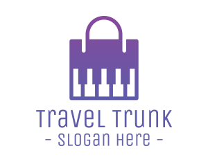 Baggage - Modern Piano Bag logo design
