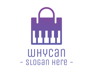 Online Shop - Modern Piano Bag logo design