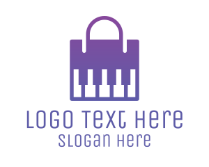 Modern Piano Bag Logo