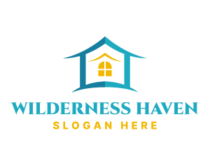 Lodge - Residential House Window logo design