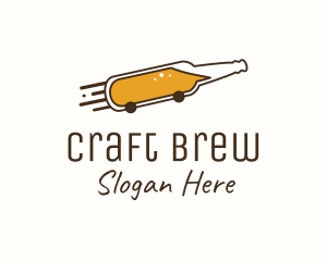 Fast Beer Bottle logo design