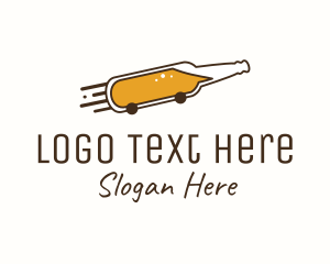 Fast Beer Bottle Logo