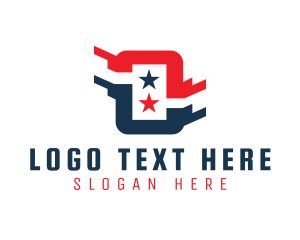 Veteran - American Tech Letter O logo design