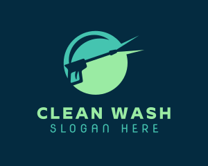 Washer - Pressure Washer Cleaning logo design