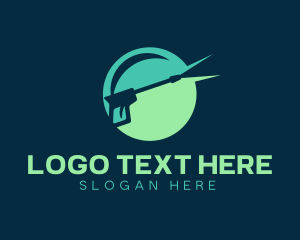 Cleaning Services - Pressure Washer Cleaning logo design