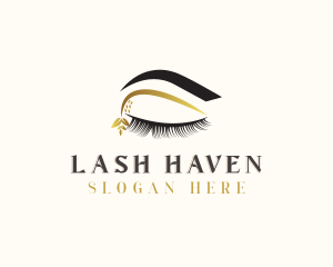 Natural Eyelash Eyebrow Salon logo design