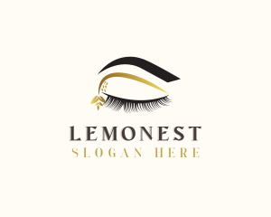 Makeup Tutorial - Natural Eyelash Eyebrow Salon logo design