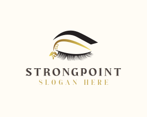 Aesthetician - Natural Eyelash Eyebrow Salon logo design