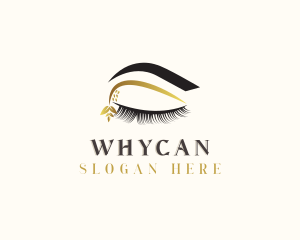 Beauty Vlogger - Natural Eyelash Eyebrow Salon logo design