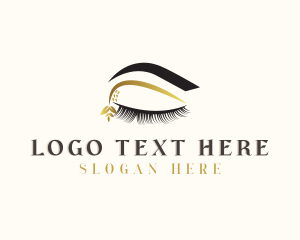 Influencer - Natural Eyelash Eyebrow Salon logo design