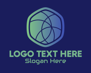 Cyber Space - Hexagon Web Developer logo design