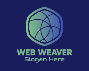 Hexagon Web Developer logo design