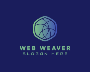 Hexagon Web Developer logo design