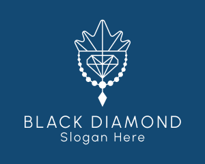 Crown Diamond Necklace logo design