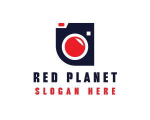 Red Digital Camera  logo design