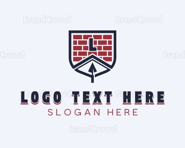 Brick Roof Trowel Logo