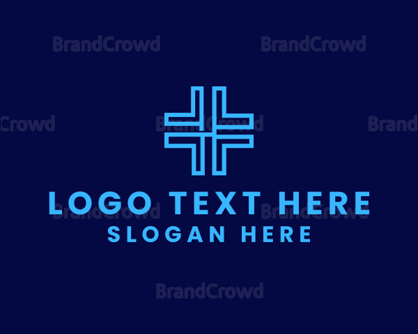 Geometric Cross Church Logo