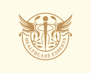 Caduceus Healthcare Wellness logo design