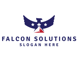 USA Mountain Eagle logo design