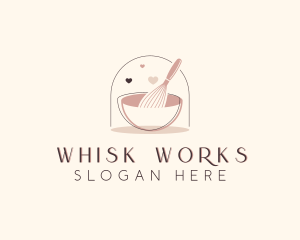 Whisk Pastry Baking  logo design