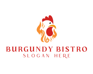 Fire Roast Chicken logo design