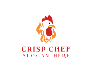 Fire Roast Chicken logo design