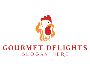 Fire Roast Chicken logo design