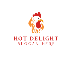 Fire Roast Chicken logo design