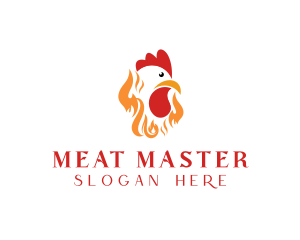 Fire Roast Chicken logo design