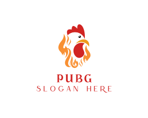 Meat - Fire Roast Chicken logo design